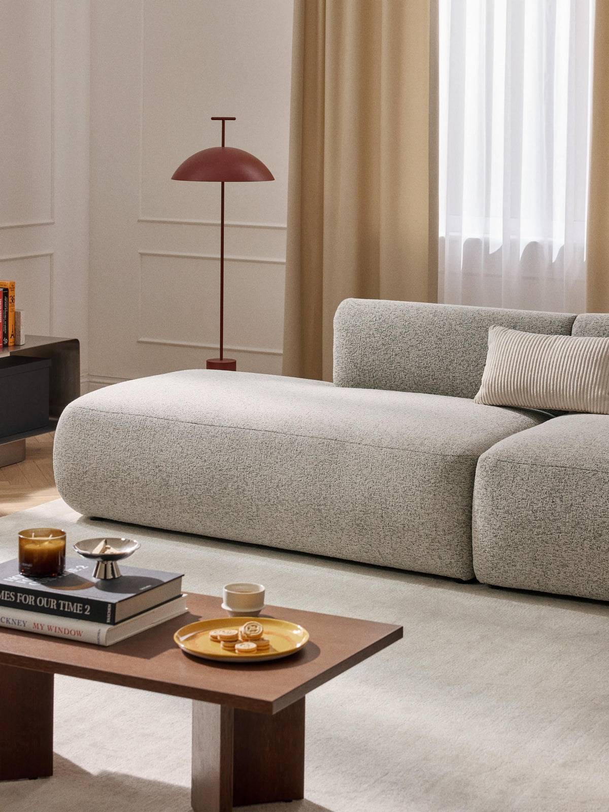 Fiorbach Chaise Module in Bouclé