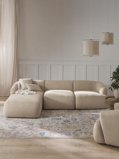 Fiorbach Modular Corner Sofa (3-Seater) in Bouclé