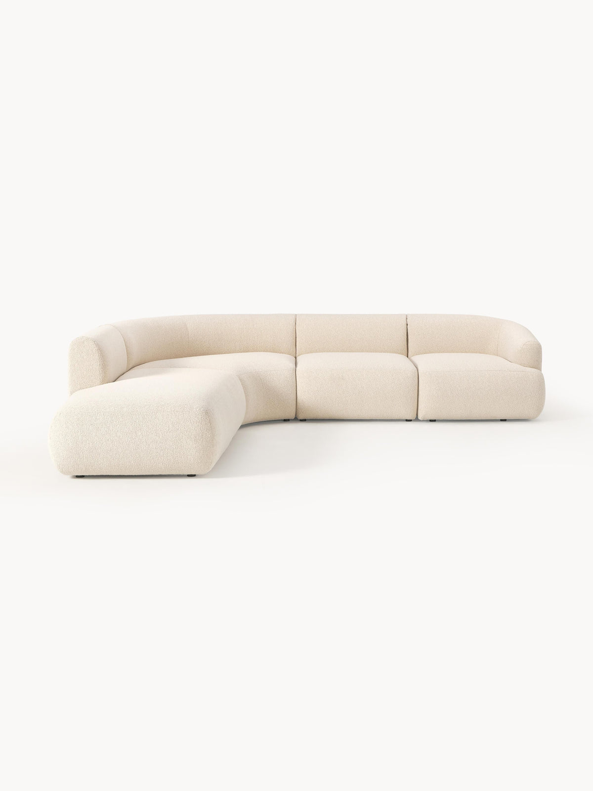 Fiorbach Modular Corner Sofa in Bouclé (4-Seater)