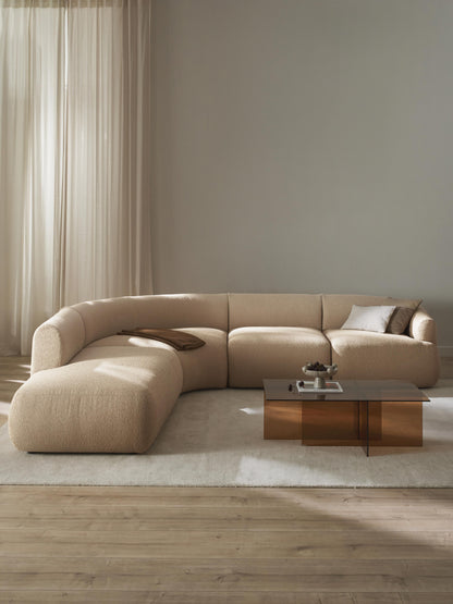 Fiorbach Modular Corner Sofa in Bouclé (4-Seater)