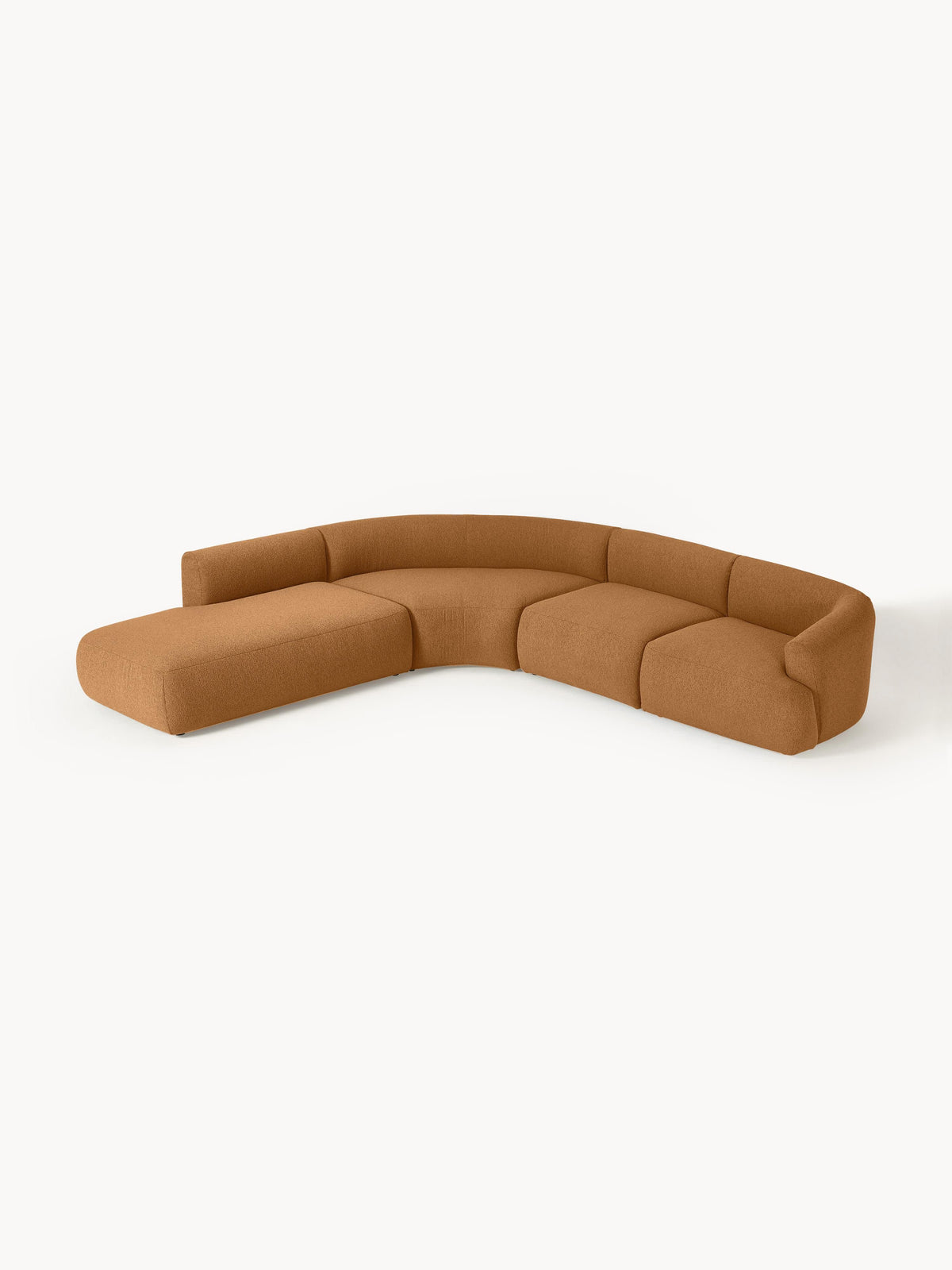 Fiorbach Modular Corner Sofa in Bouclé (4-Seater)