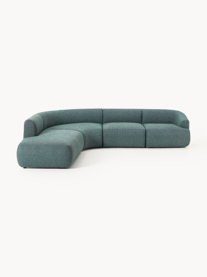 Fiorbach Modular Corner Sofa in Bouclé (4-Seater)