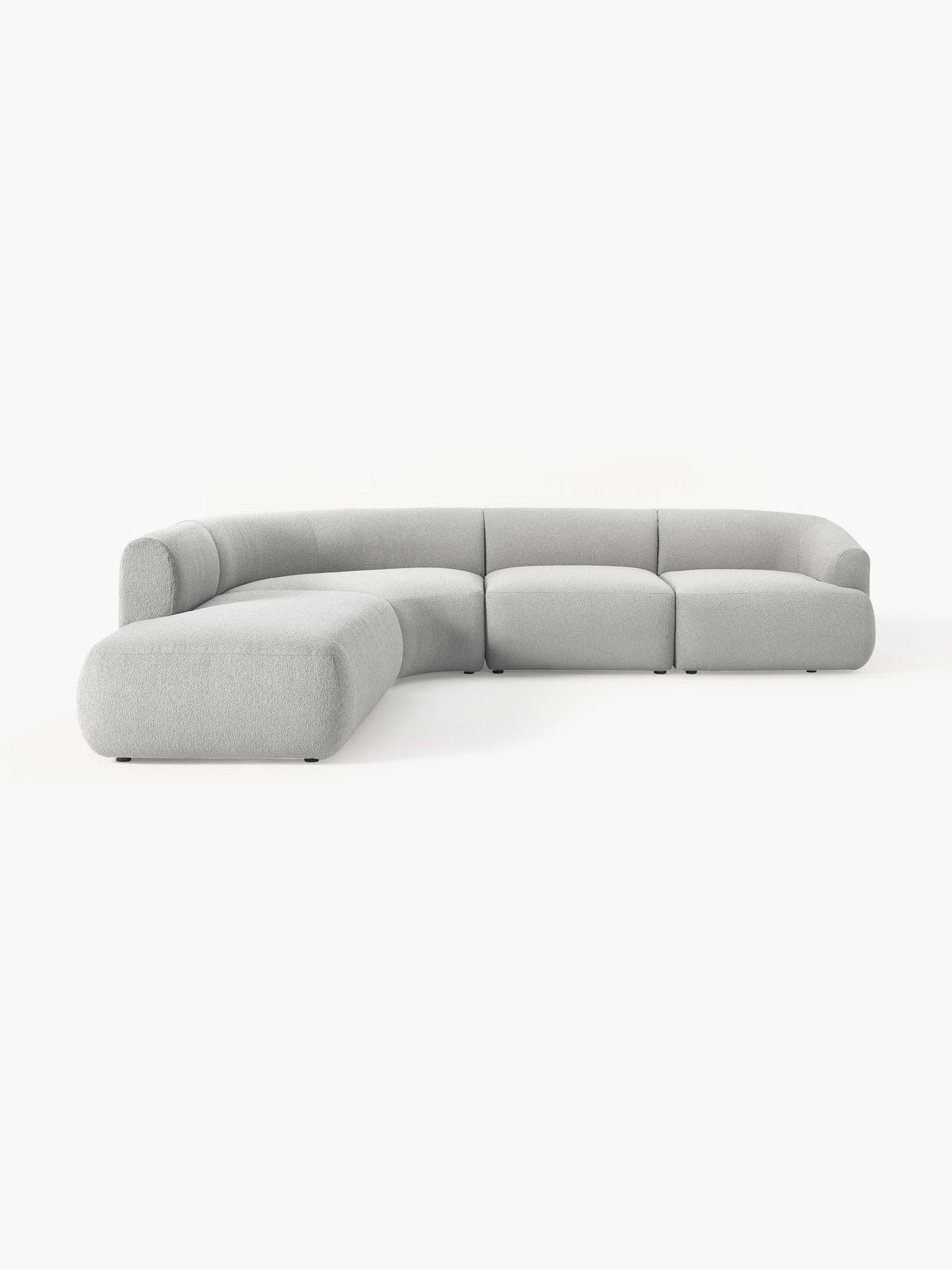 Fiorbach Modular Corner Sofa in Bouclé (4-Seater)