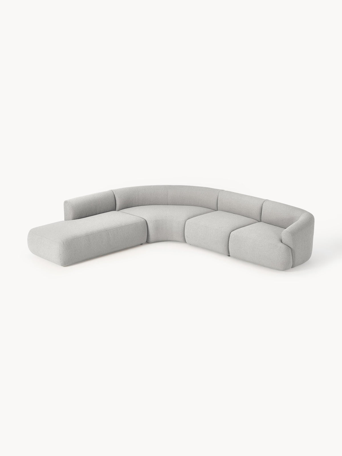 Fiorbach Modular Corner Sofa in Bouclé (4-Seater)