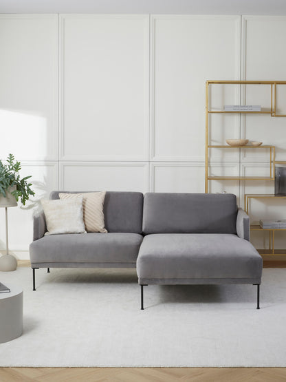 Fluhagen Small Corner Sofa in Velvet