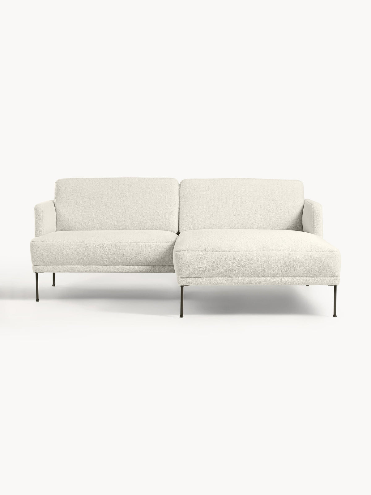 Fluhagen Small Teddy Fabric Corner Sofa