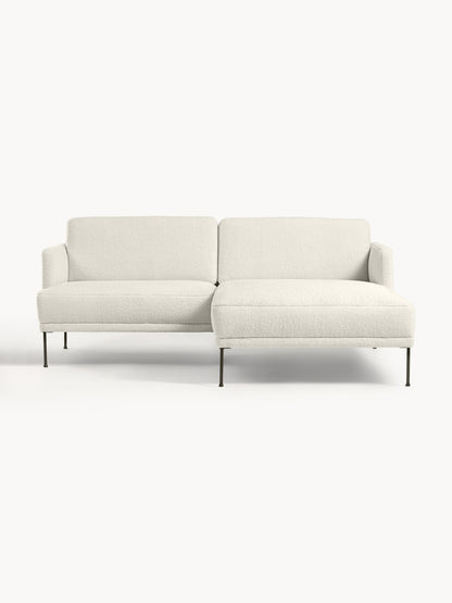 Fluhagen Small Teddy Fabric Corner Sofa