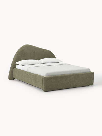 Garbrecht Bouclé Bed, Upholstered