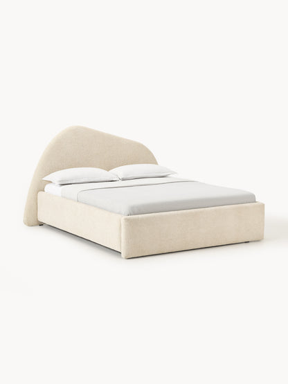 Garbrecht Bouclé Bed, Upholstered