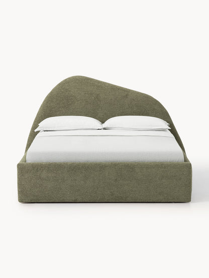 Garbrecht Bouclé Bed, Upholstered