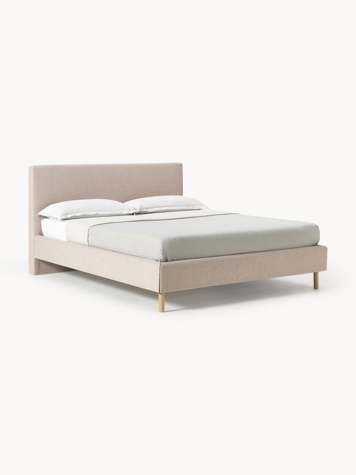 Giulhoff Upholstered Bed with Wooden Feet