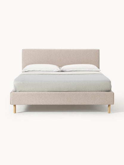 Giulhoff Upholstered Bed with Wooden Feet