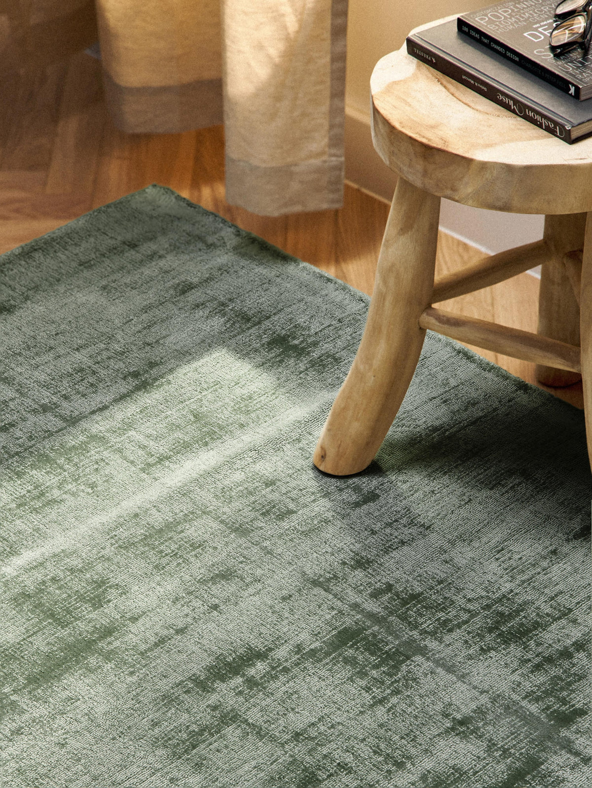 Janroth Viscose Rug, Hand-Woven