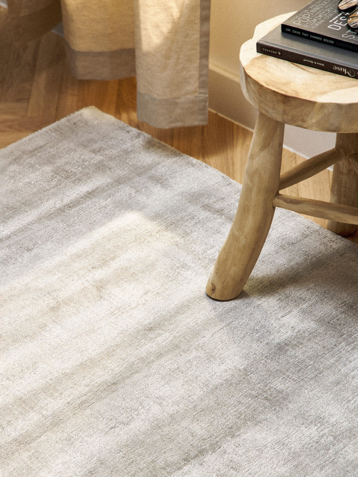 Janroth Viscose Rug, Hand-Woven
