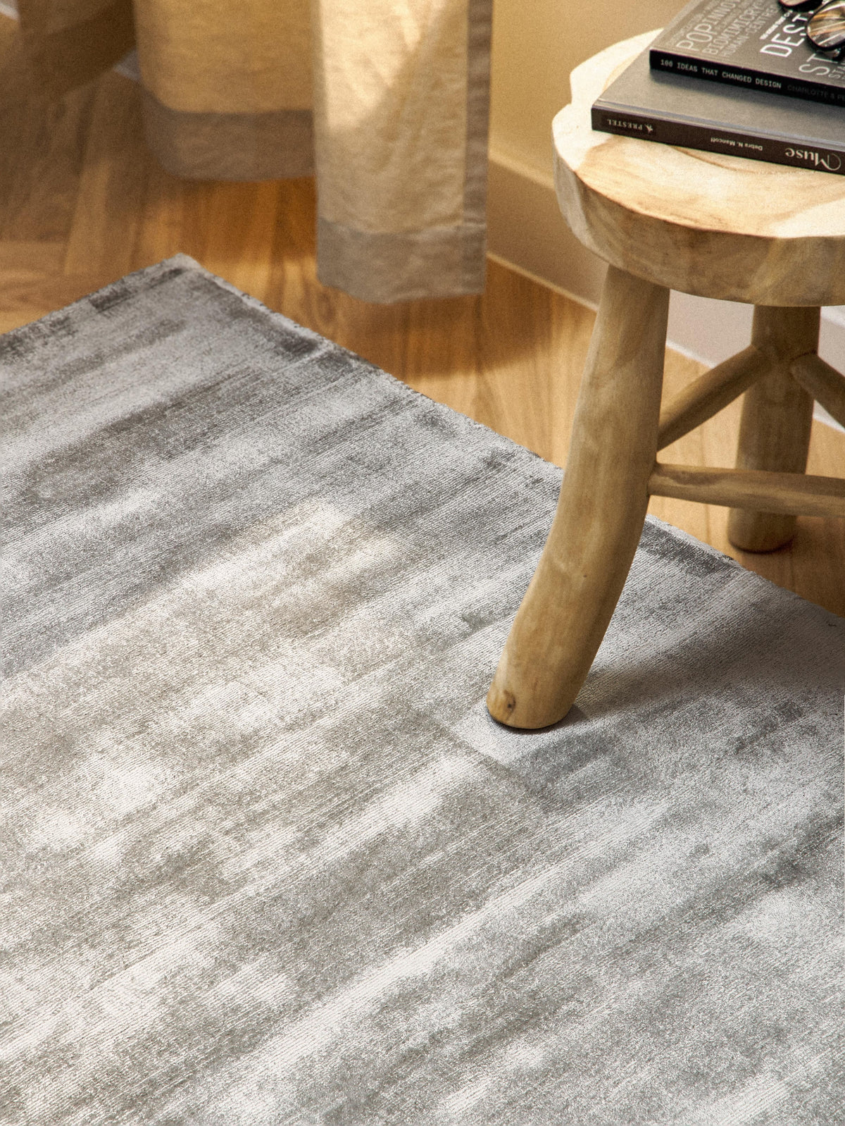 Janroth Viscose Rug, Hand-Woven