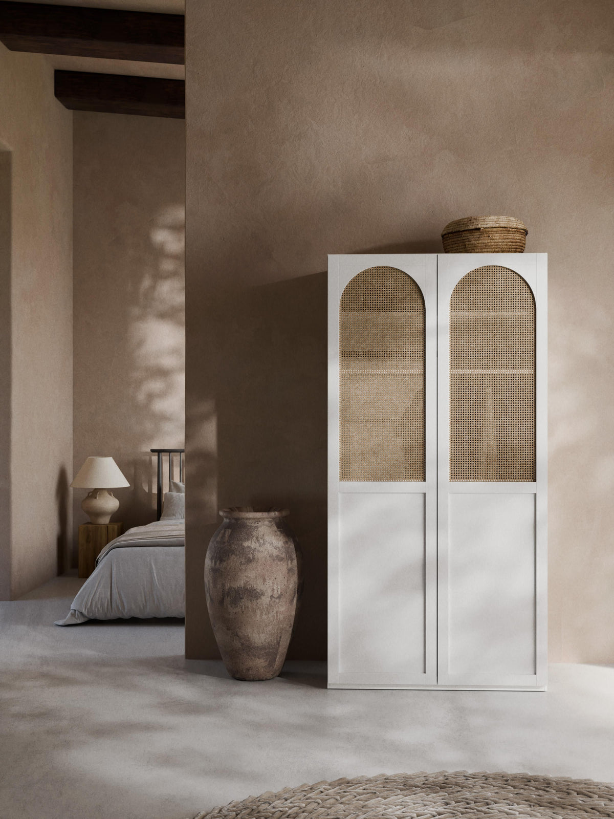 Jeanmoor Modular Hinged-Door Wardrobe, 100 cm Wide, in Various Sizes