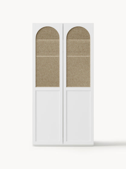 Jeanmoor Modular Hinged-Door Wardrobe, 100 cm Wide, in Various Sizes
