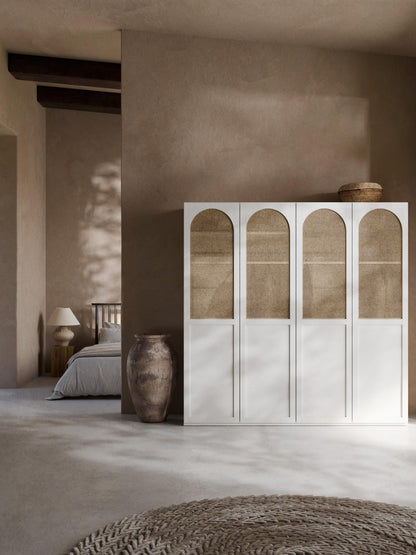 Jeanmoor Modular Hinged-Door Wardrobe, 200 cm Wide, in Various Sizes
