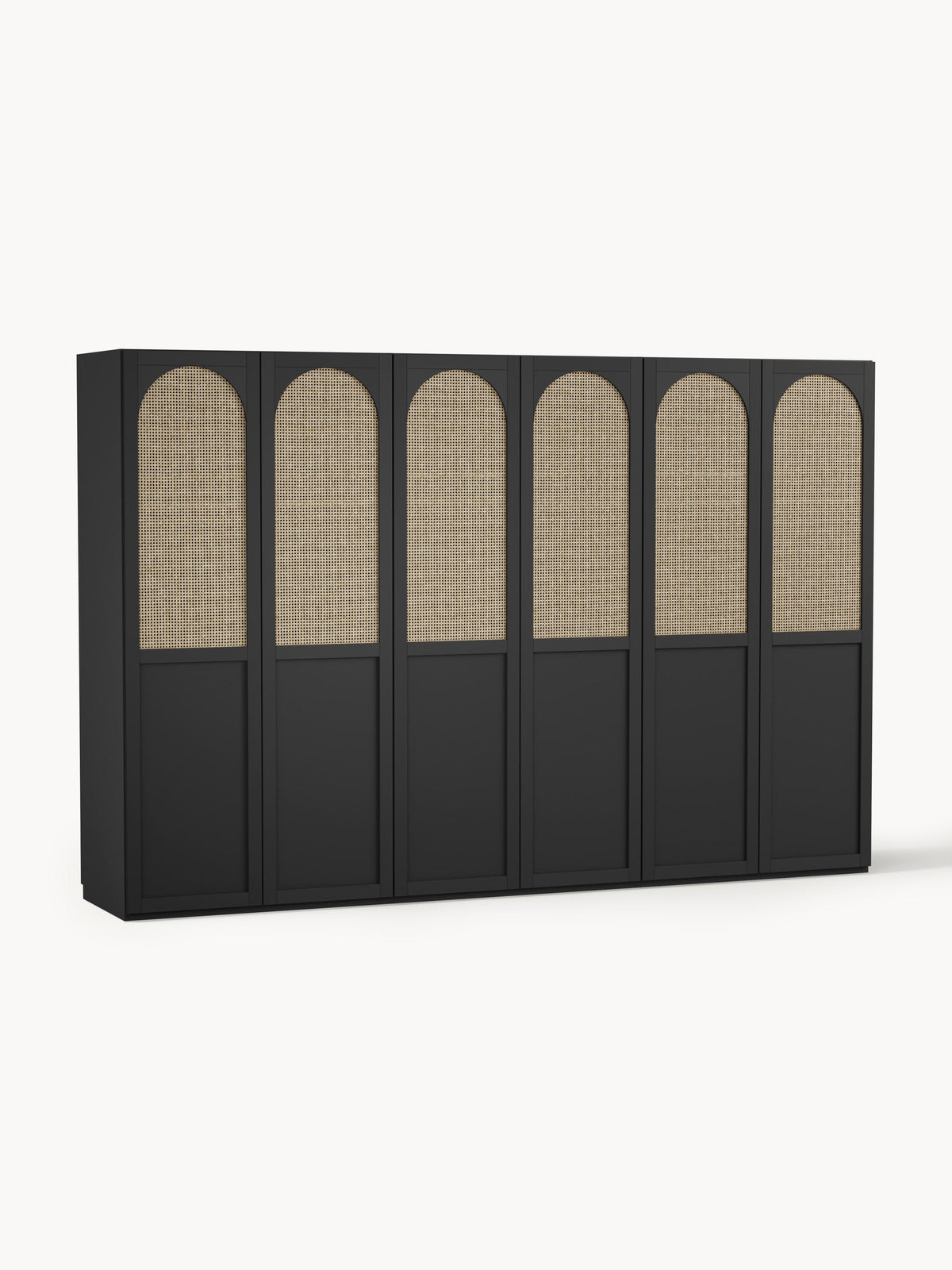 Jeanmoor Modular Hinged-Door Wardrobe, 300 cm Wide, in Various Sizes
