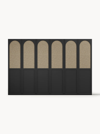 Jeanmoor Modular Hinged-Door Wardrobe, 300 cm Wide, in Various Sizes
