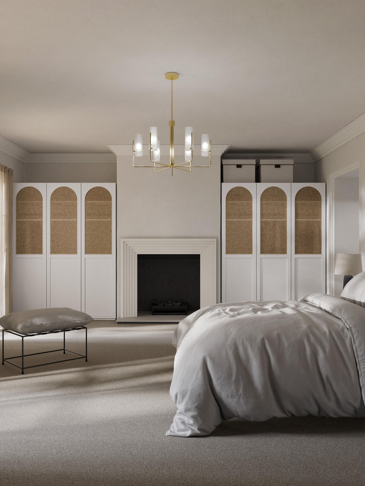 Jeanmoor Modular Hinged-Door Wardrobe, 50 cm Wide, in Various Sizes