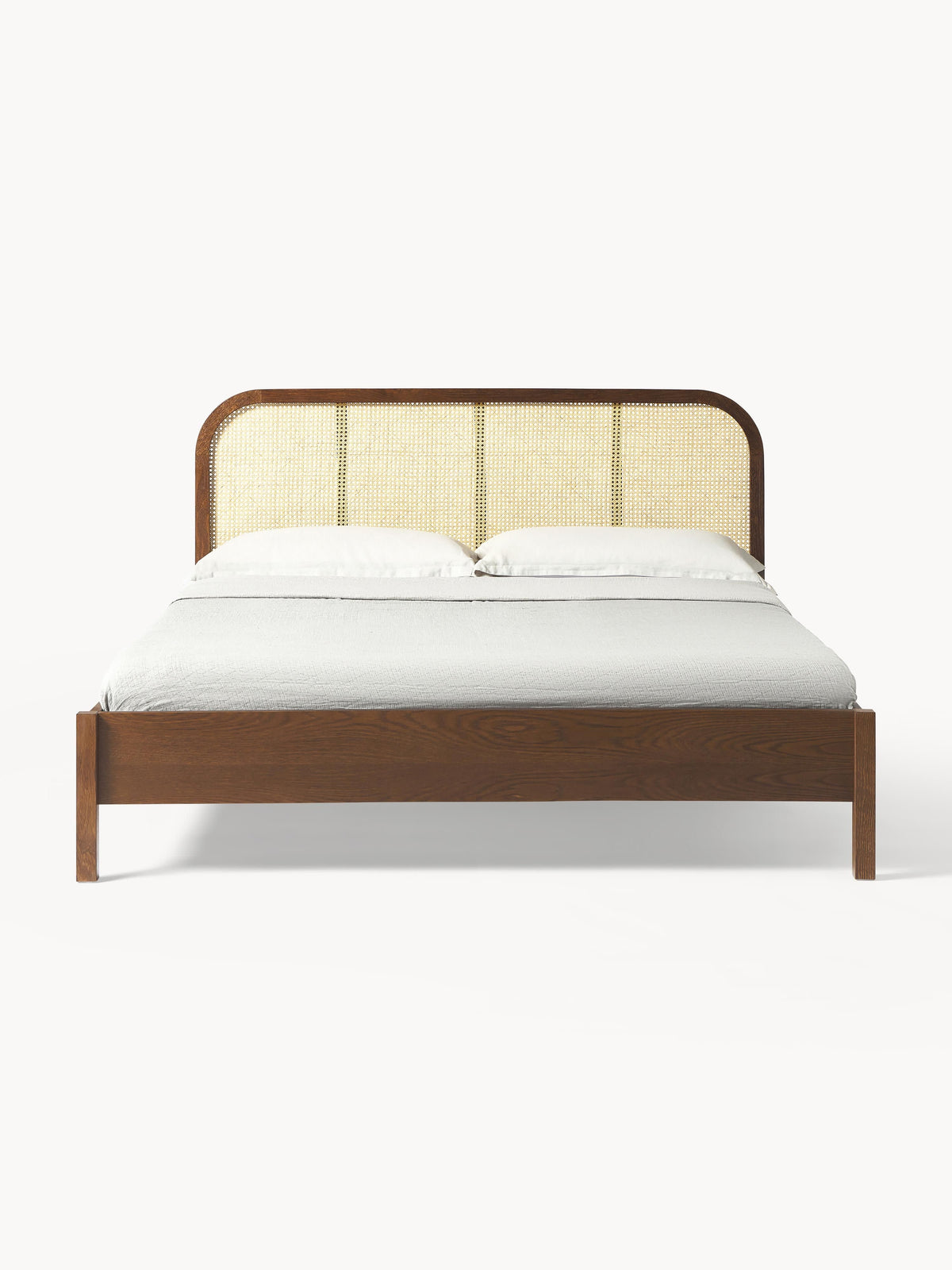 Jonshelm Wooden Bed with Vienna Cane Headboard