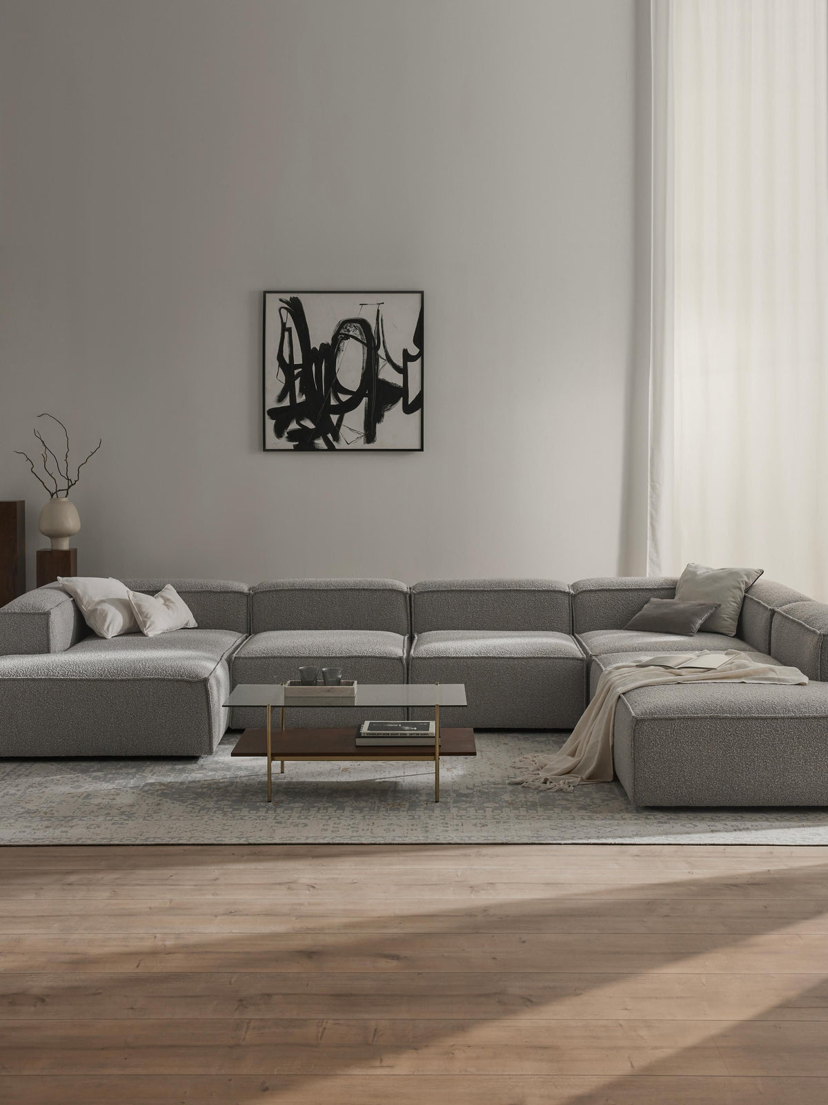 Lenfeld Bouclé Modular XL Sofa