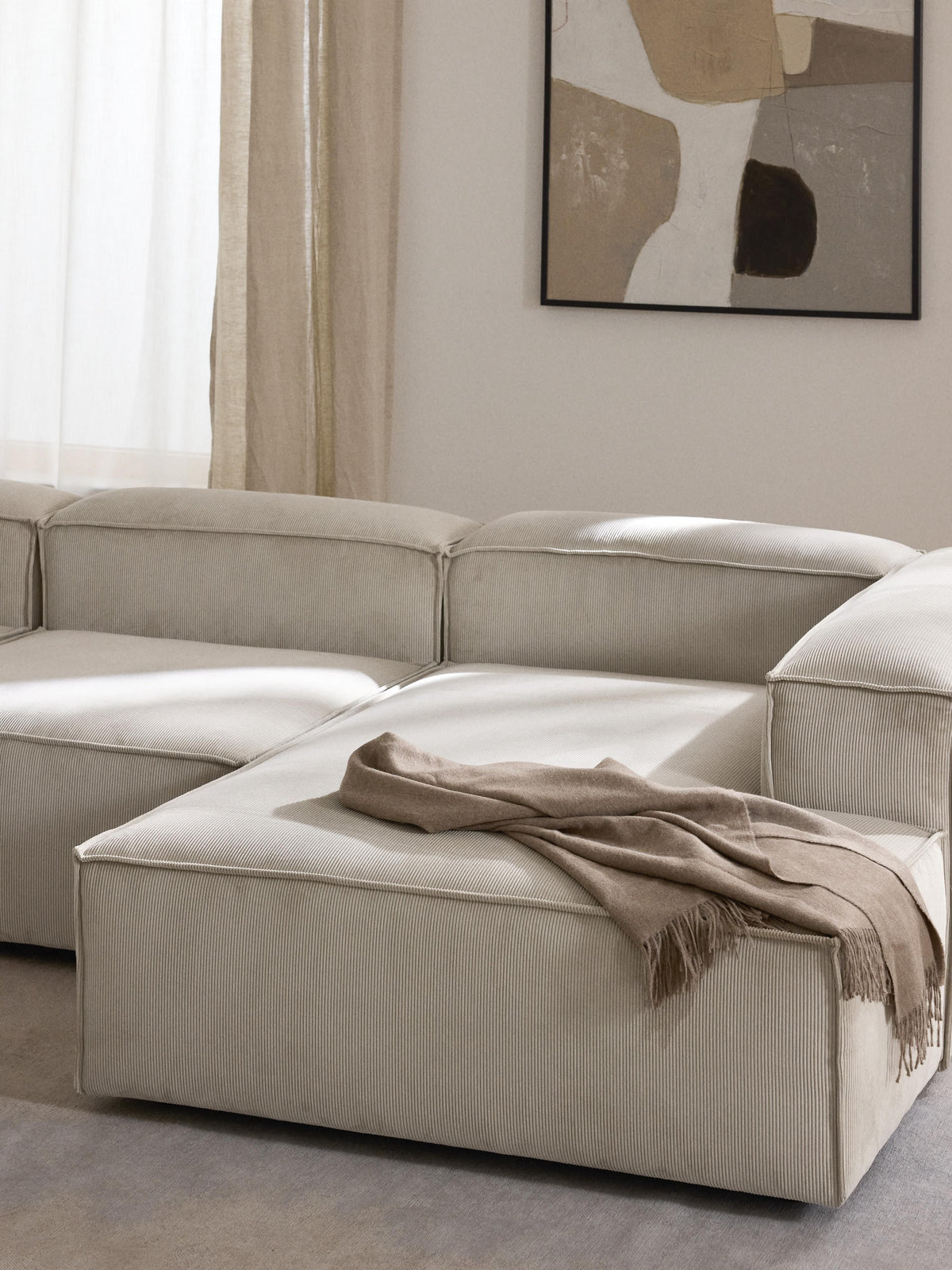 Lenfeld Corduroy Ottoman Corner Module