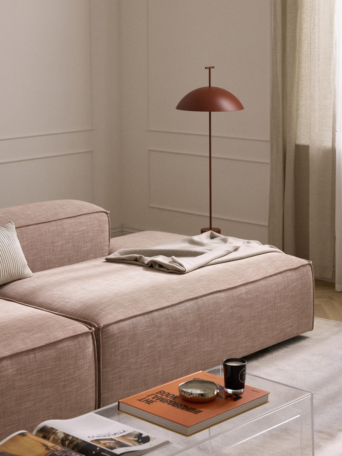 Lenfeld Linen Blend Ottoman Module