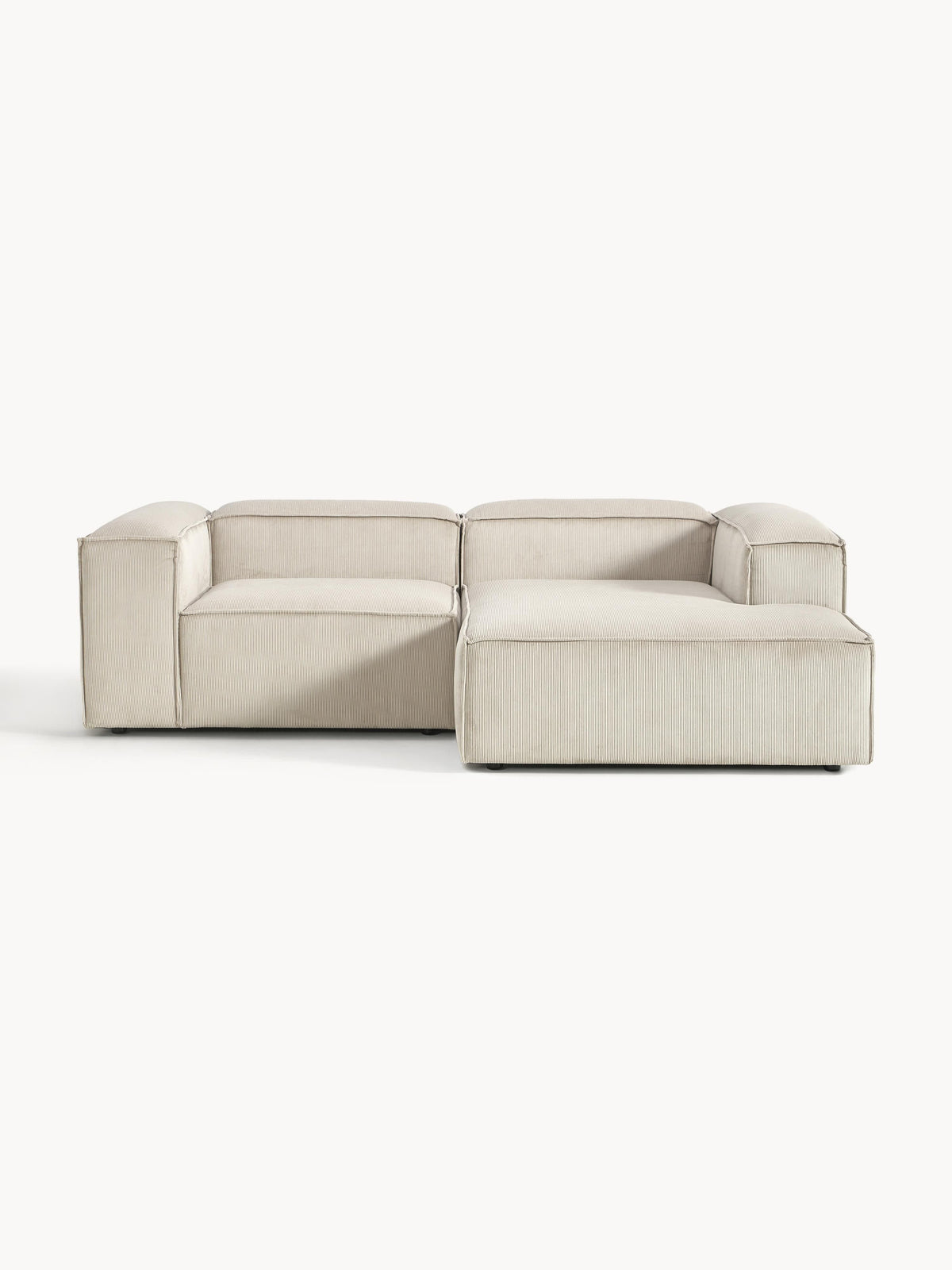 Lenfeld Modular Corduroy Corner Sofa, 2-Seater