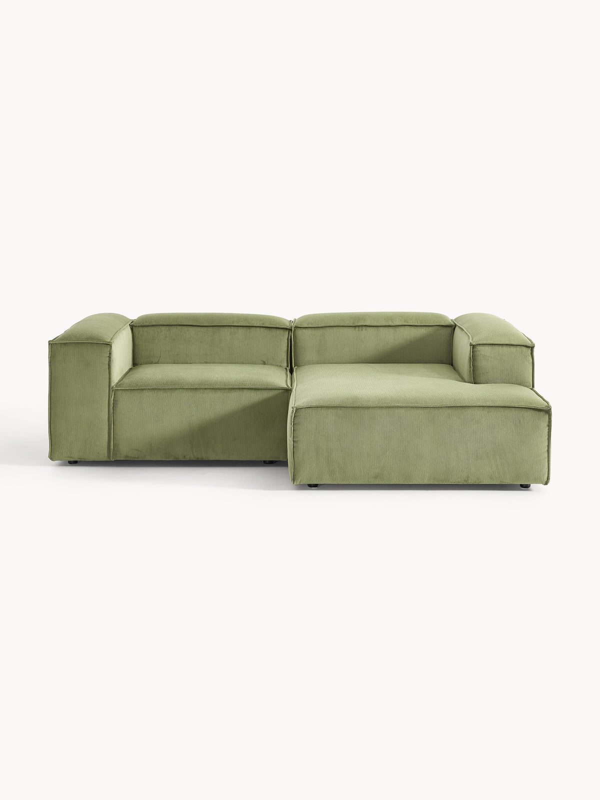Lenfeld Modular Corduroy Corner Sofa, 2-Seater