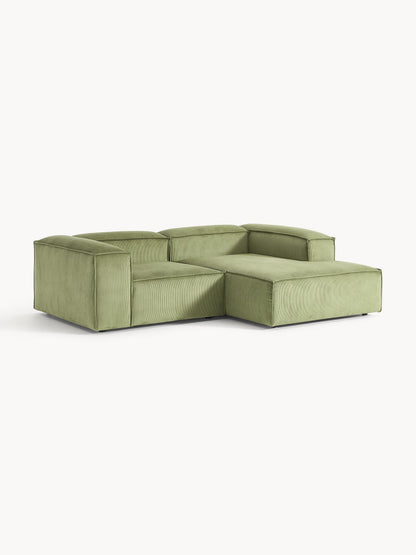 Lenfeld Modular Corduroy Corner Sofa, 2-Seater