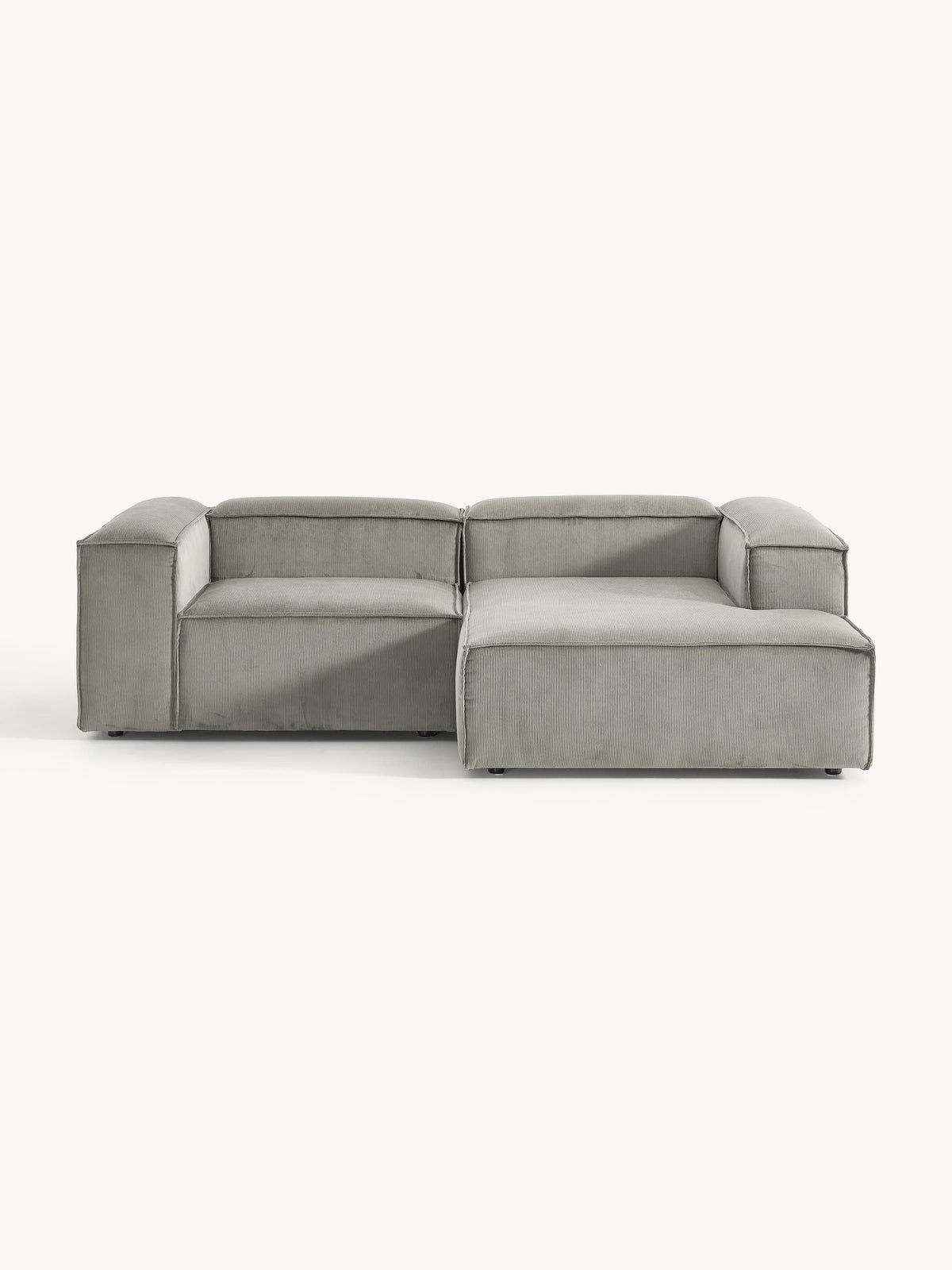 Lenfeld Modular Corduroy Corner Sofa, 2-Seater