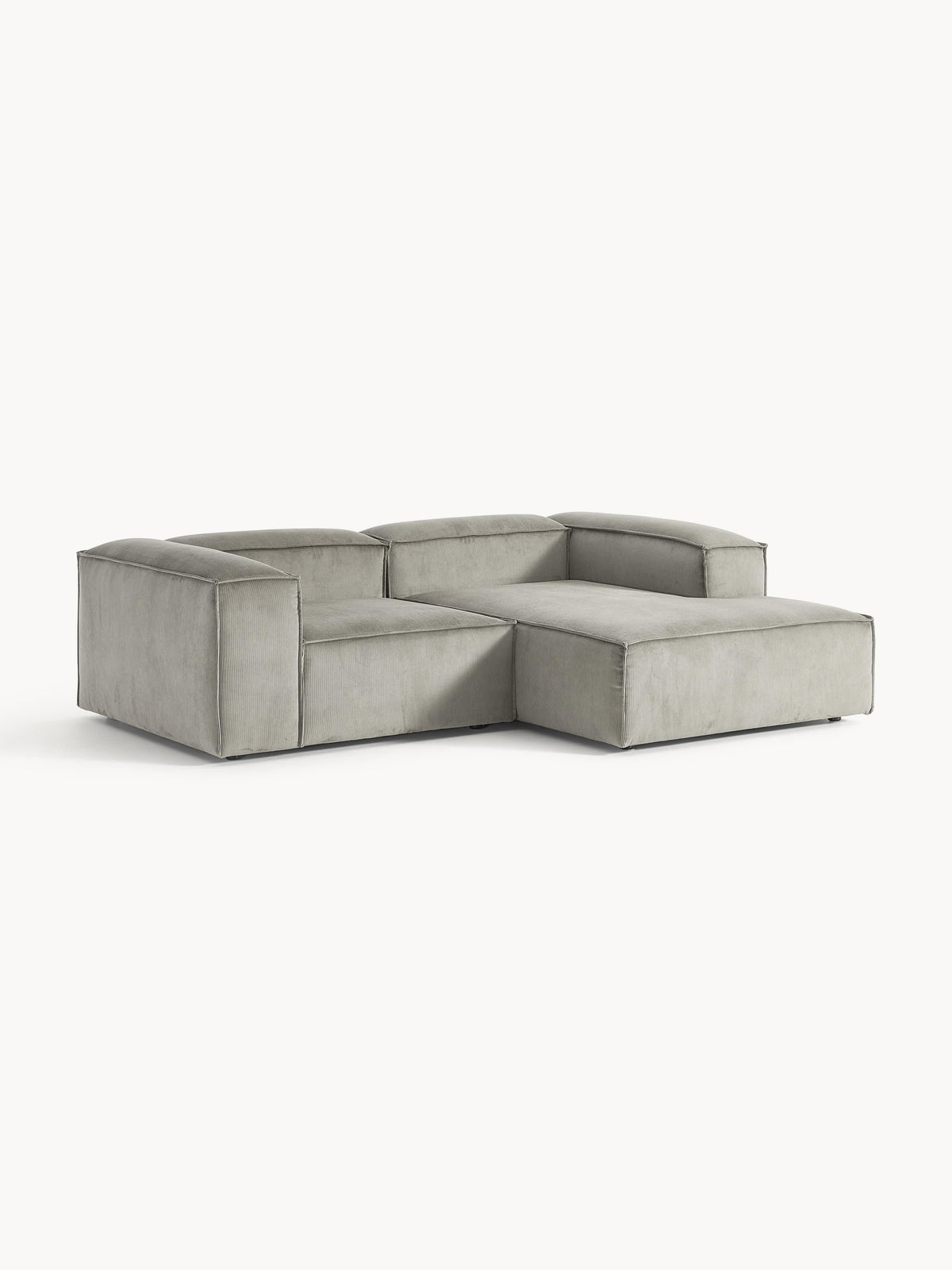 Lenfeld Modular Corduroy Corner Sofa, 2-Seater