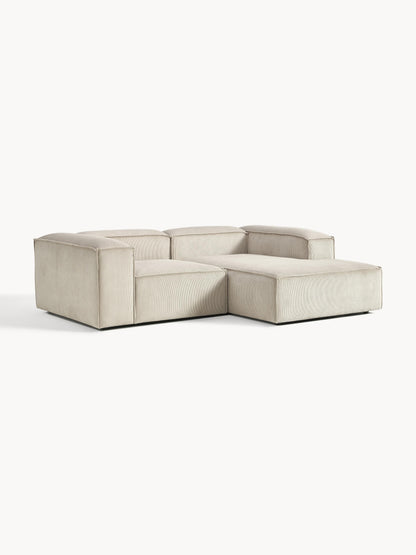 Lenfeld Modular Corduroy Corner Sofa, 2-Seater