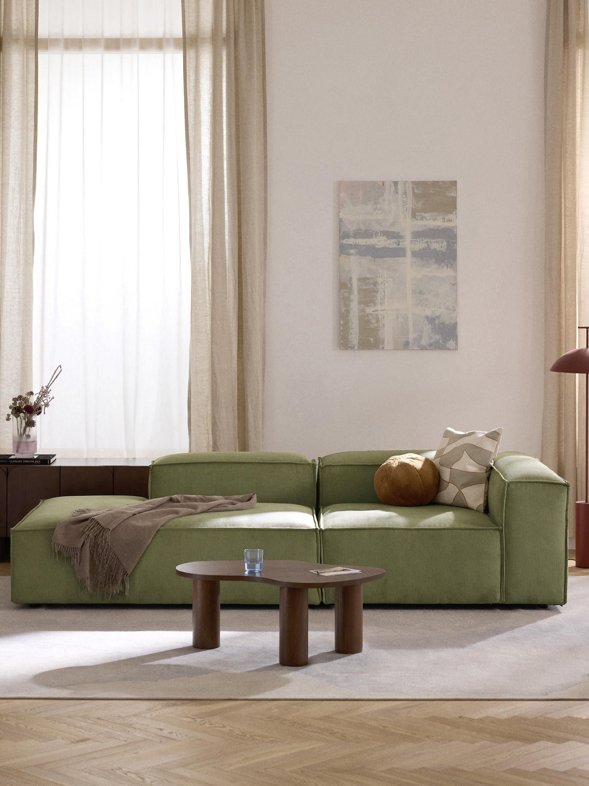 Lenfeld Modular Corduroy Ottoman