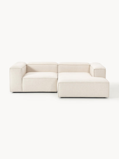 Lenfeld Modular Linen Blend Corner Sofa, 2-Seater