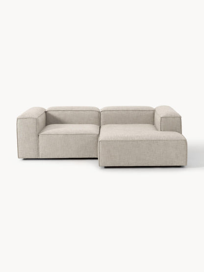 Lenfeld Modular Linen Blend Corner Sofa, 2-Seater