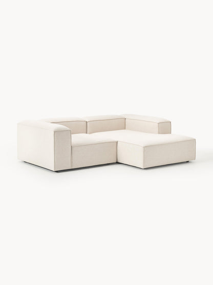 Lenfeld Modular Linen Blend Corner Sofa, 2-Seater
