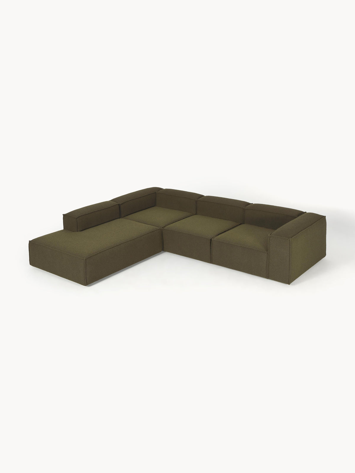 Lenfeld Modular XL Corner Sofa (4-Seater) in Bouclé