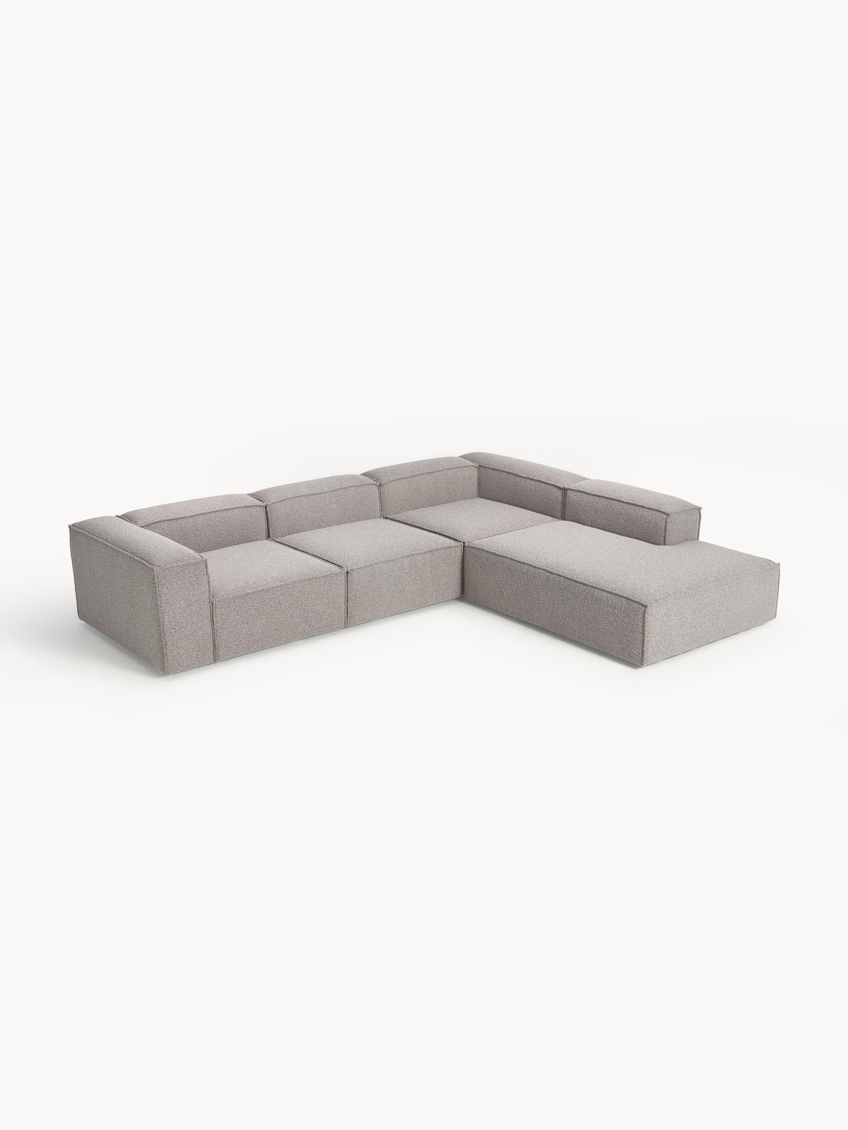 Lenfeld Modular XL Corner Sofa (4-Seater) in Bouclé