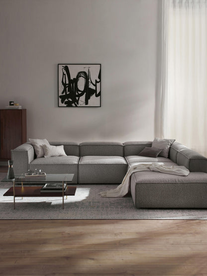 Lenfeld Modular XL Corner Sofa (4-Seater) in Bouclé