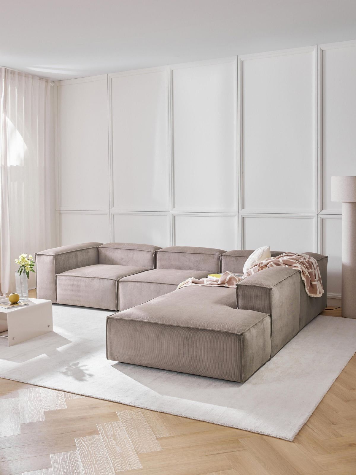 Lenfeld Modular XL Corner Sofa (4-Seater) in Corduroy