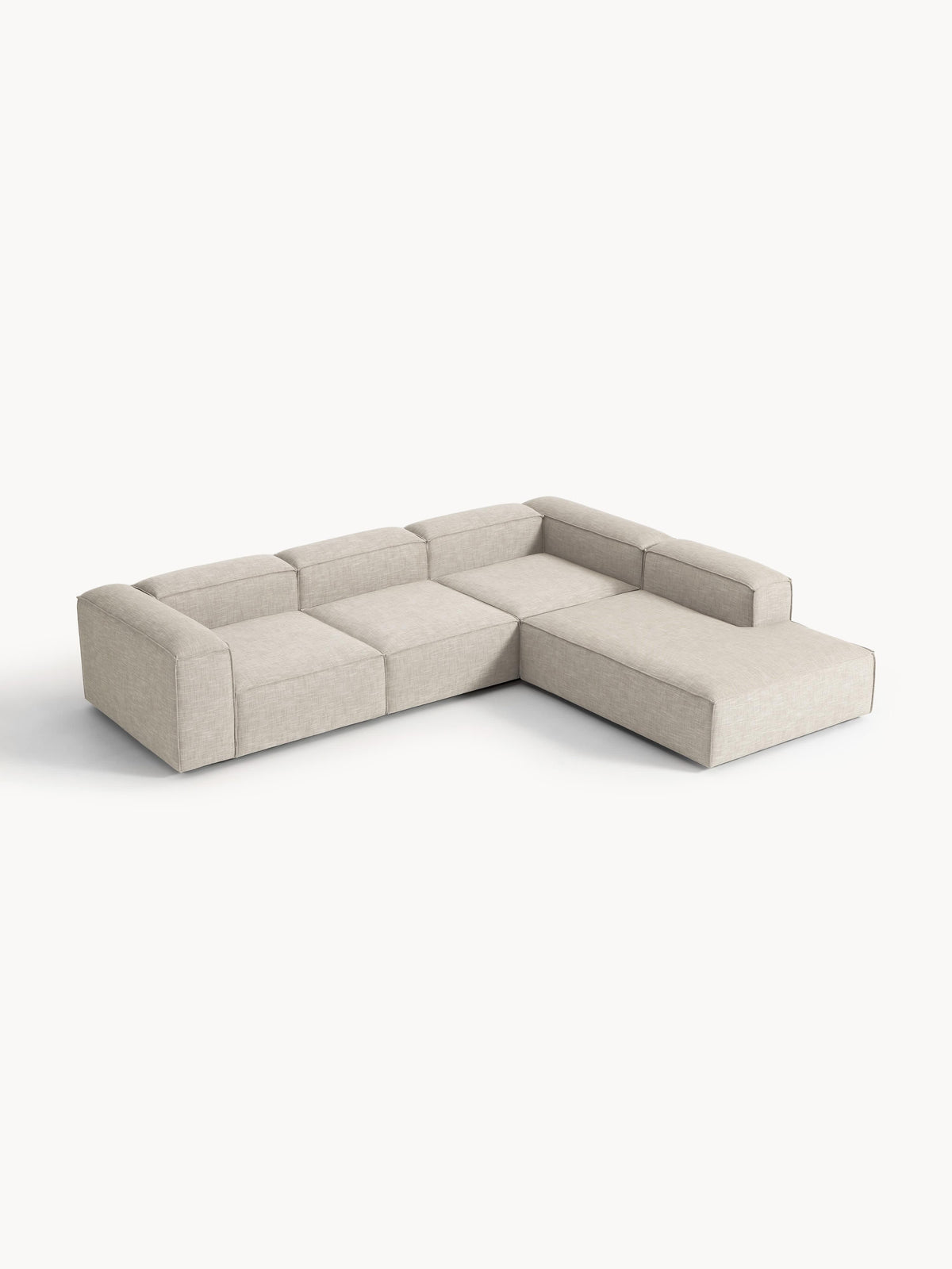 Lenfeld Modular XL Corner Sofa (4-Seater) in Linen Blend