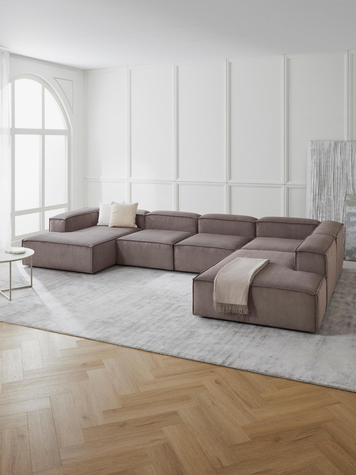 Lenfeld Modular XL Sofa in Corduroy