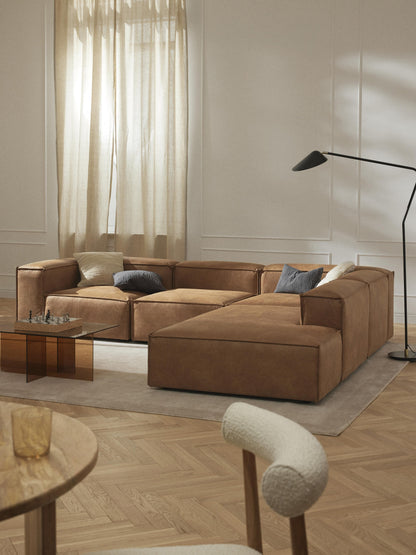 Lenfeld Ottoman Module in Leather