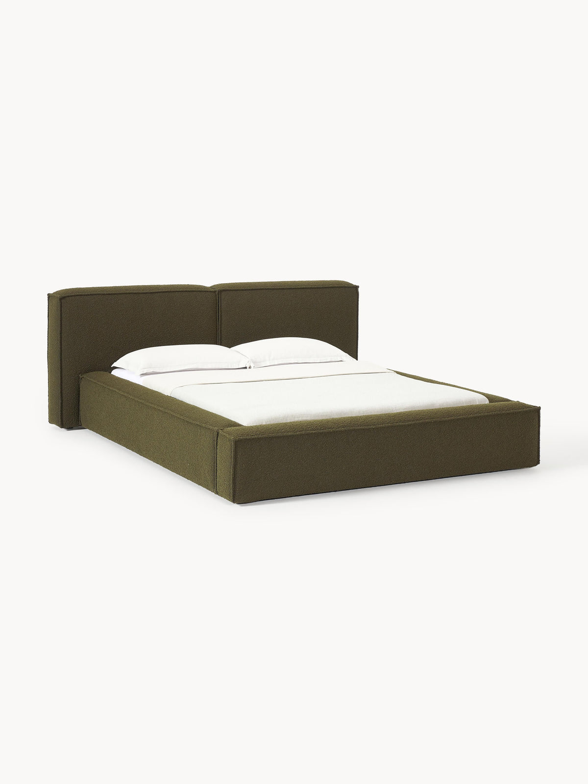 Lenfeld Storage Bed in Bouclé, Upholstered