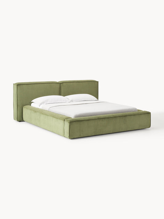 Lenfeld Upholstered Corduroy Storage Bed