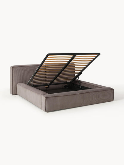 Lenfeld Upholstered Corduroy Storage Bed