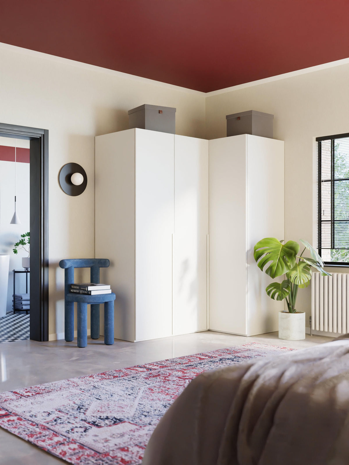 Leonhusen Modular Corner Wardrobe, 165 cm Wide, in Various Sizes
